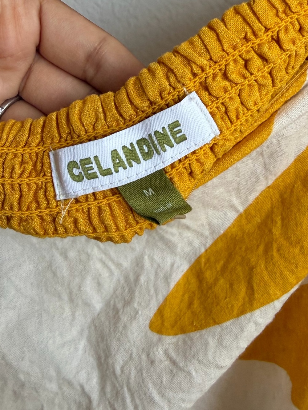 Celandine Anthropologie Strapless Cutout Linen Blend Dress - Picture 6 of 6